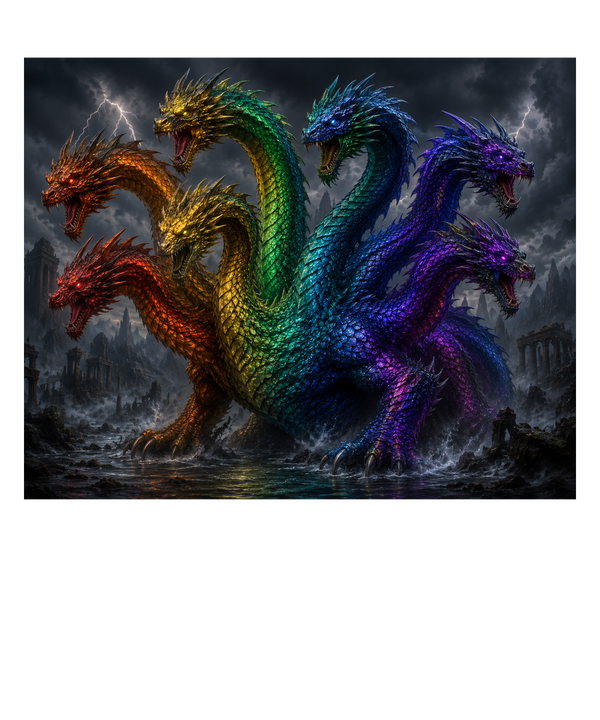 Fabled Hydra Fantasy Art Collection |  Layne's Illustrations | Winky's Creative Eye
