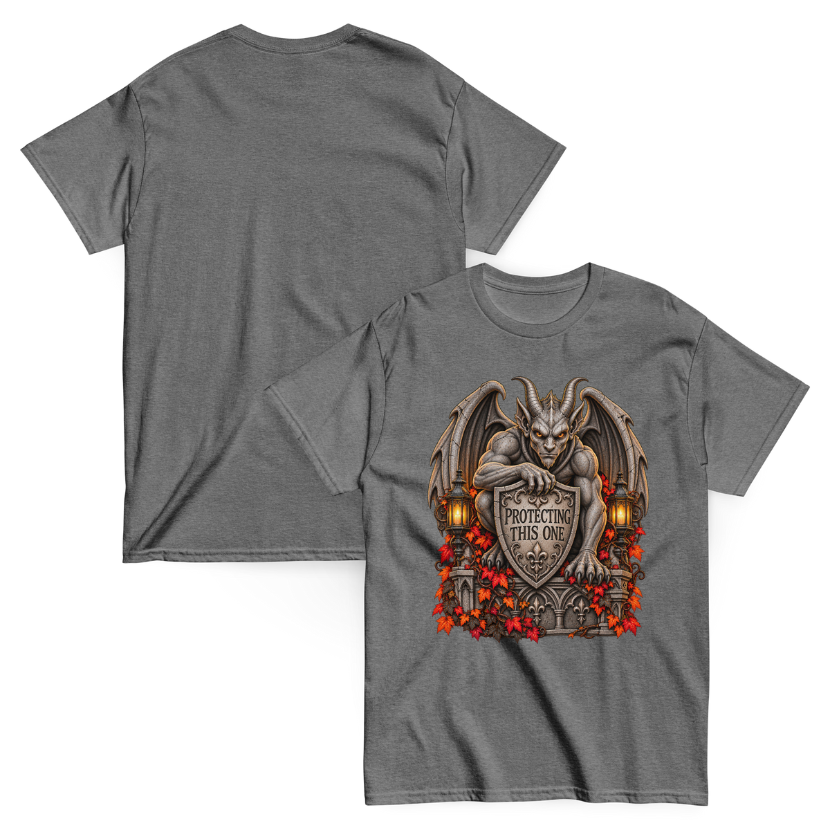 Gothic Guardians Shirts | Gargoyles & Witch Familiar Cats