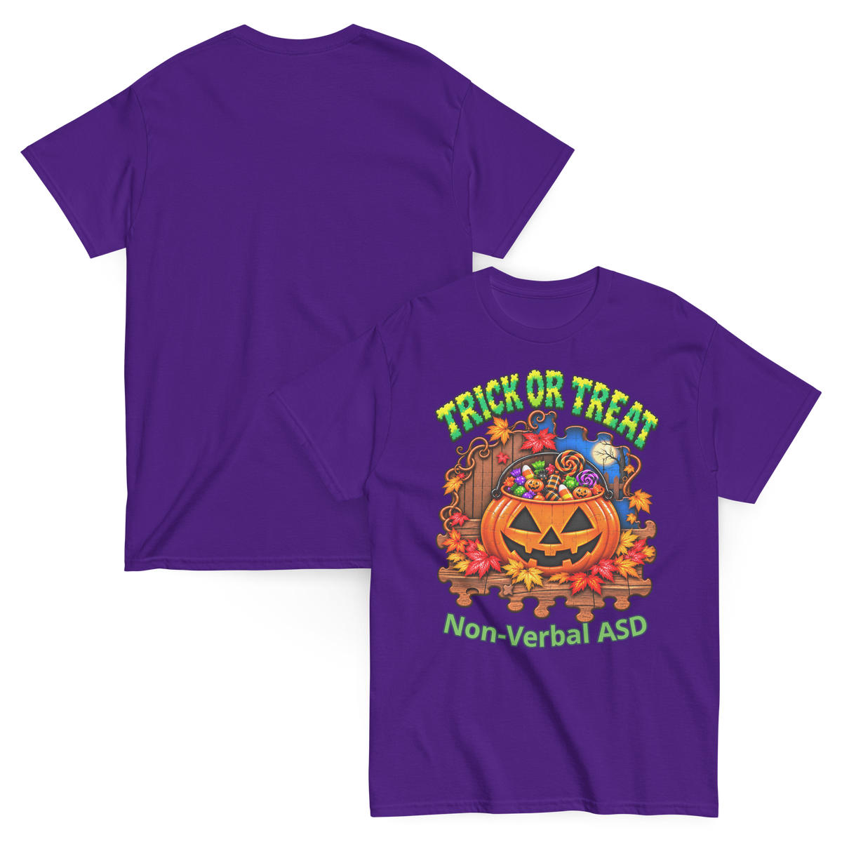 Autism Halloween Shirts | Trick or Treat & ASD Designs | D-Rabbit